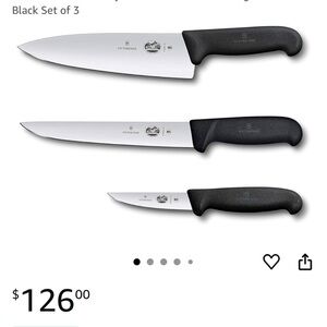 Victorinox Swiss Classic Knife Trio with Black Handles